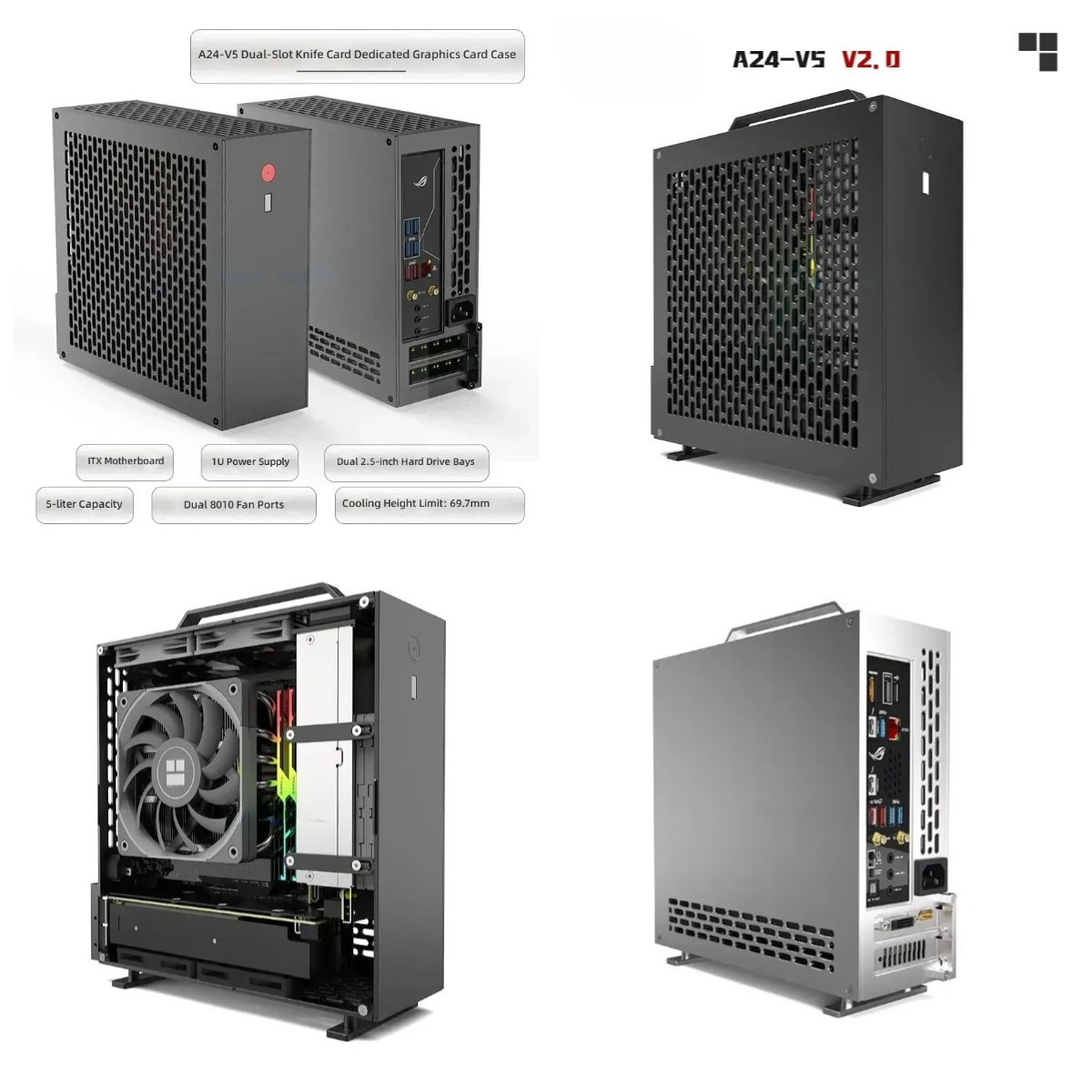 Pc Power Supply - 5 Liter Mini A24-V5 2.0 Dual-Slot