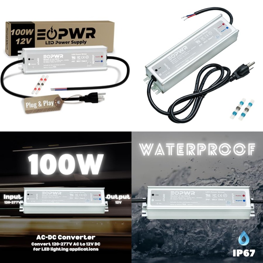 Ac Power Supply - LED-Treiber, wasserdicht, IP67, Netzteil, AC120–277 V
