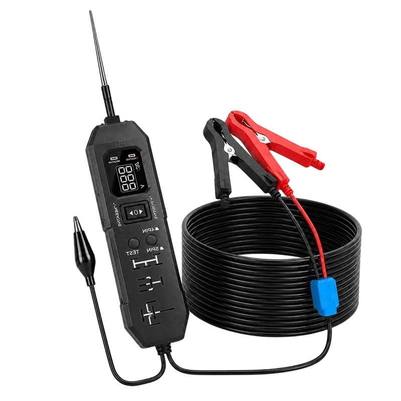 Power Supply Tester - NEU-Automobil-Relais-Tester, Digitaler Schaltkreistester für Fahrzeuge, Stromversorgungs-Detektor,