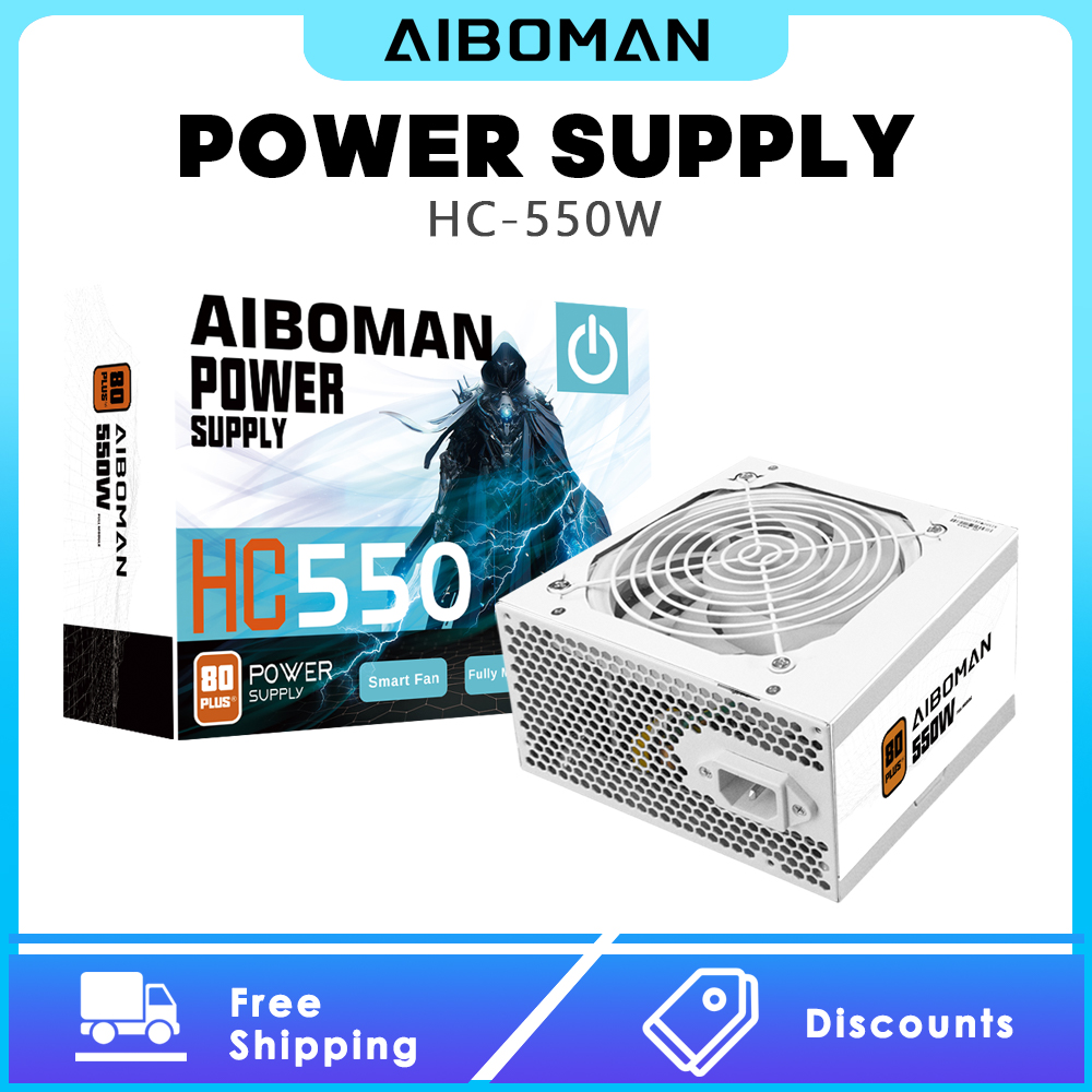 AIBOMAN Netzteil 550W 80PLUS B – Power Supply 650W Bewertung und Preis